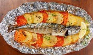 Žuvis su daržovėmis