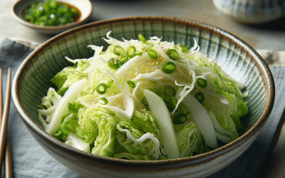 Kopūstų ir japoniško ridiko „daikon” kopūstų salotos