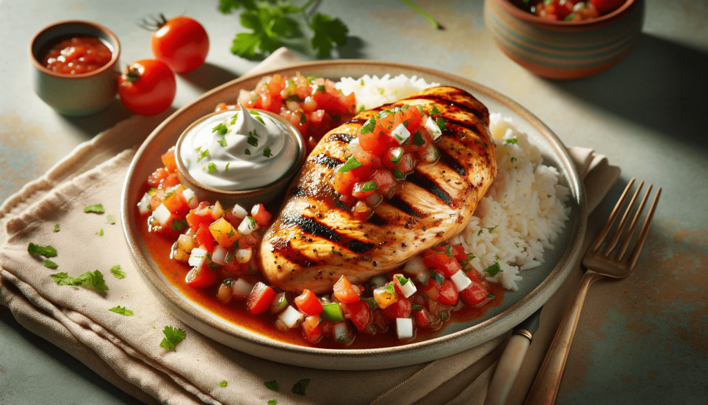 Salsa-grietinėlė-vištiena Salsa-grietinėlė-vištiena