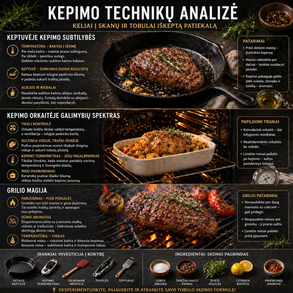Kepimo technikų analizė Kepimo technikų analizė