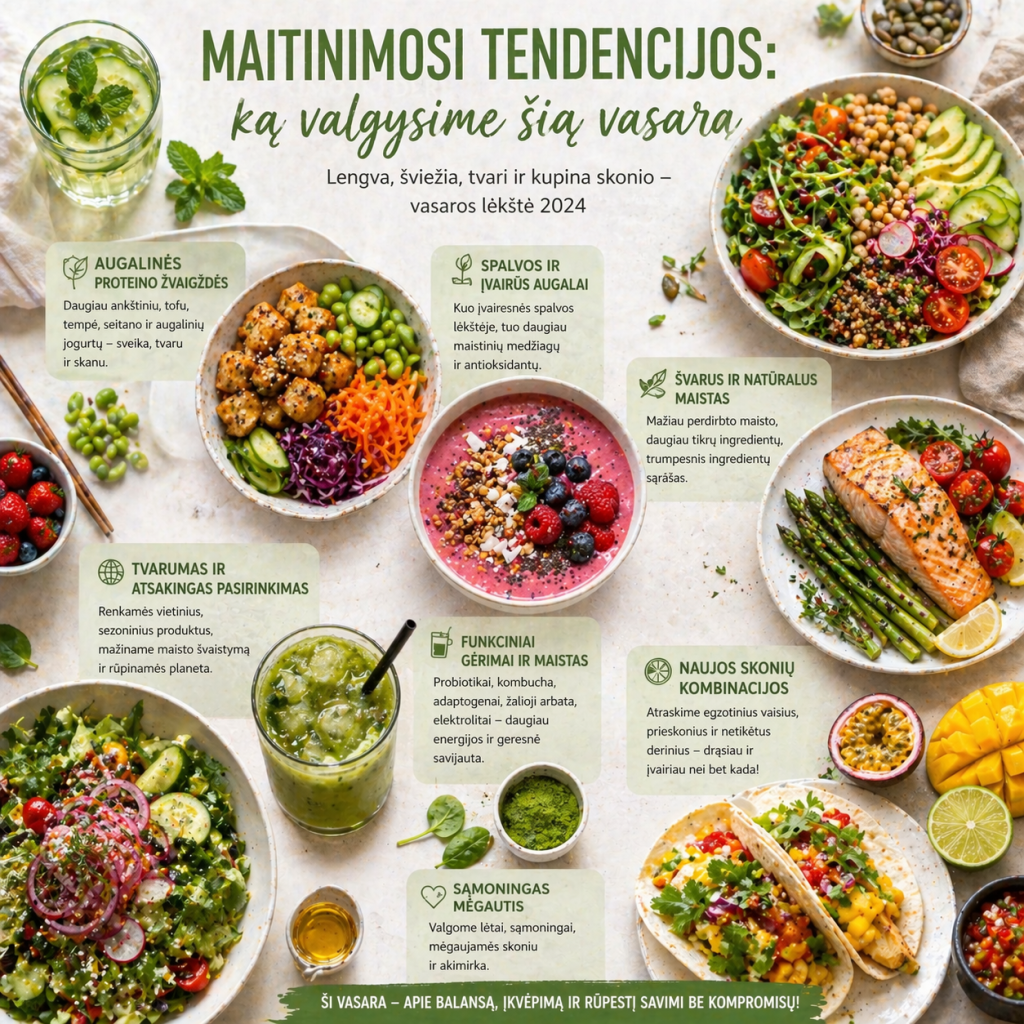 Maitinimosi tendencijos ką valgysime šią vasarą Maitinimosi tendencijos: ką valgysime šią vasarą