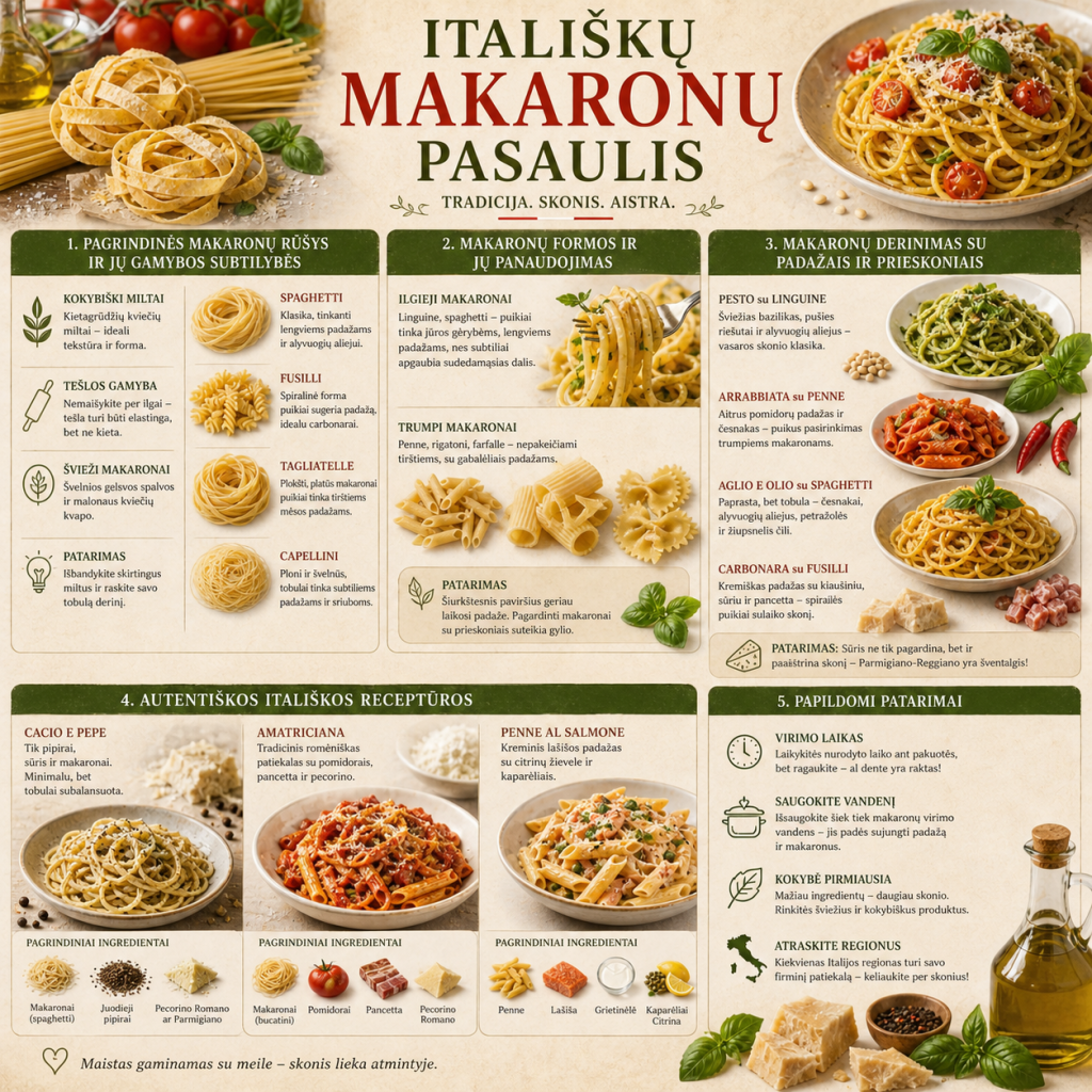 Itališkų makaronų pasaulis