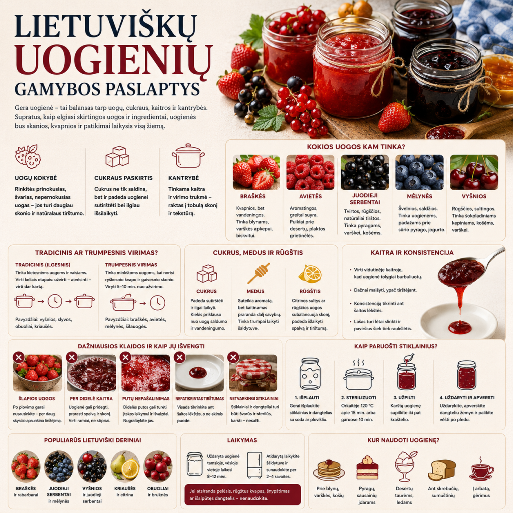 Lietuviškų uogienių gamybos paslaptys